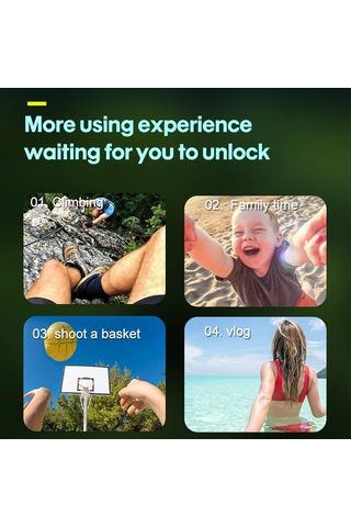 Ximistore9 Gopro/ınsta360/djı İçin Kolay Kullanıma Uygun Boyun Tutucu: Üç Yönlü Ayar, Telefon Tutucu Ve Adaptör İle İlk Kişi Görüntü Kaydı Siyah