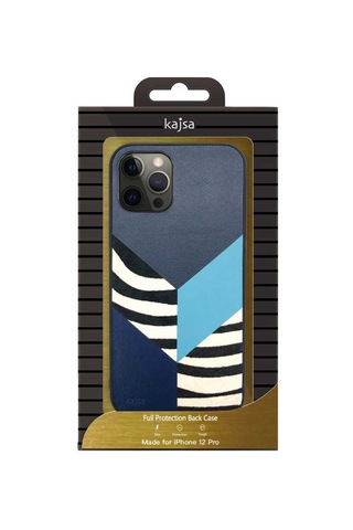 Kajsa Apple Uyumlu iPhone 12 Pro Max Kılıf Kajsa Glamorous Serisi Zebra Combo Kapak ZORE-218994