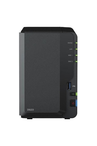 Synology DS223 Realtek QC 2 GB Ram 2 Diskli Nas Server