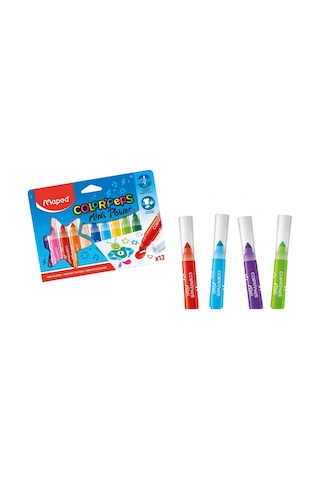 Maped Color Peps Mini Jumbo Keçeli Kalem 12 Renk N 846612