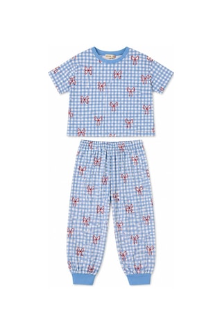 Beniizle Kız Çocuk Pijama Takımı Mavi