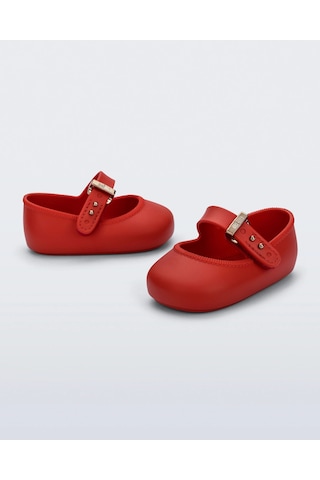 Mini Melissa Ballerina Kırmızı Kız Bebek İlk Adım Ayakkabı - 38057