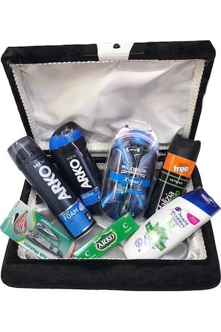 Arko 7li Tıraş Seti Damat Kutulu Tırnak Seti Hediyeli