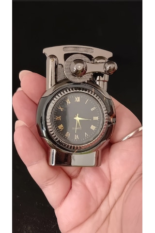 Klasik Şık Saatli Çakmak Çok Renkli