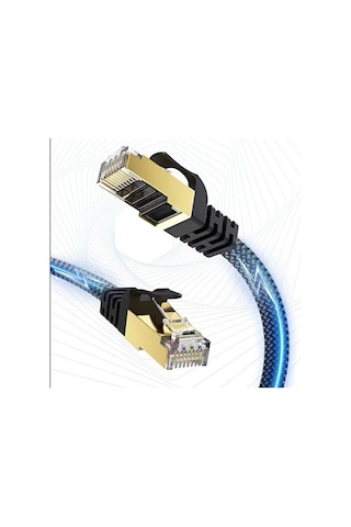 Cat 8 Lan Kablosu Ethernet Kablosu Örgü Kaplama, Yüksek Hızlı 15 Metre Belirtilmemis