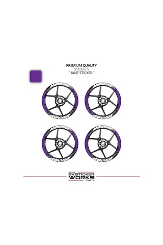Cfmoto 250sr Geniş Jant Kaplama Sticker Etiket Modeli 16lı Set Sticker Yüksek Kalite