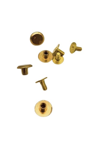 Çanta Aksesuar Vidalı Trok Rivet Light Gold Renk 4 Adet