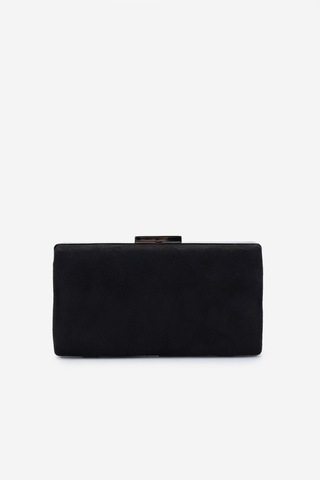 Valmenti Kadın Vegan Siyah Süet Abiye Çanta 1083 0015 Bn Cnt Y25 Sıyah Suet Siyah Süet