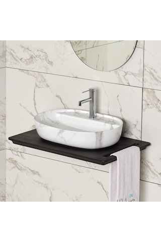 Lena E-2114M1 Tezgahüstü Lavabo Beyaz