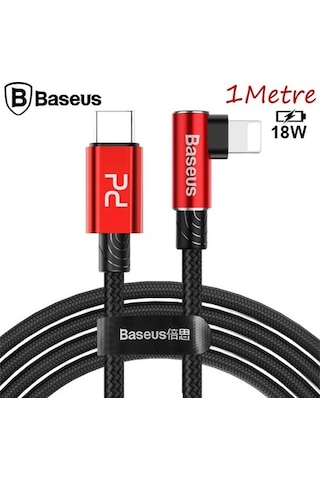 Baseus Mvp Elbow Type-C To Apple iPhone Uyumlu Pd 18W Hızlı Şarj Usb Kablo 1M (119548758)