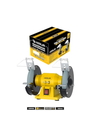 Assur 125 MM Zımpara Balta Bıçak Bileme Makinesi Taş Motoru Tezgah Üstü Taşlama Makinesi - 3067
