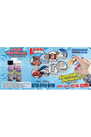 Leak Fix Sızıntı Önleyici Kauçuk Yüzey Kaplama Sprey 396 Gr Beyaz