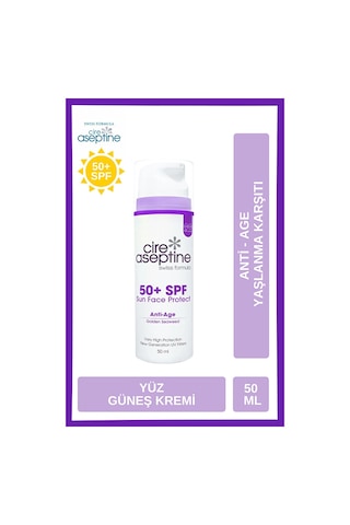 Günes Koruyucu Anti -age Yüz Kremi Spf 50+ Sun Face Protect 50 Ml