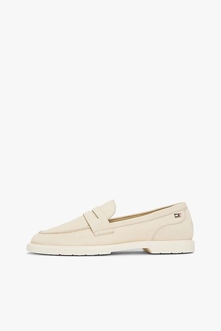 Kadın Th Soft Nubuck Loafer Ayakkabı - Krem Muslin