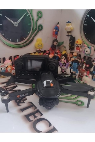 R08-s Çift Bataryalı Gprsli Ekranlı Kumandalı Tasıma Çantalı Drone Kulaklık Hediyeli