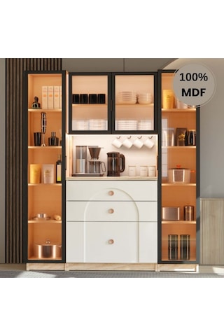 Papatya Mdf Kahve Köşesi Dolabı 4 Kapak Çekmeceli Işıklı Aytaşı Papatya Mdf Kahve Köşesi Dolabı 4 Kapak Çekmeceli Işıklı Aytaşı