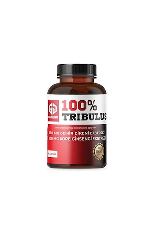 100% Tribulus Demir Dikeni Ve Kore Ginsengi Ekstresi 60 Kapsül - Yüksek Aromasız