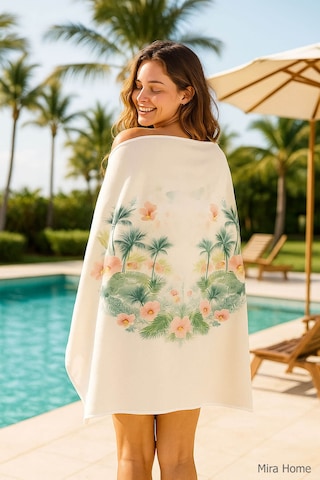Unisex Baskılı Plaj Deniz Havuz Havlusu %100 Pamuk 70x145 Cm Wonderfull Yeşil