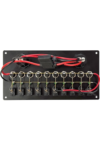 Goldsea Switch Panel 10 Anahtar 12/24V Sigorta Paneli