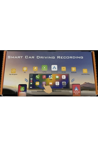 Aggıy H18 10'' Carplay Wifi Bluetooth Dokunmatik Ön Araç Kamera + Geri Görüş Kamera