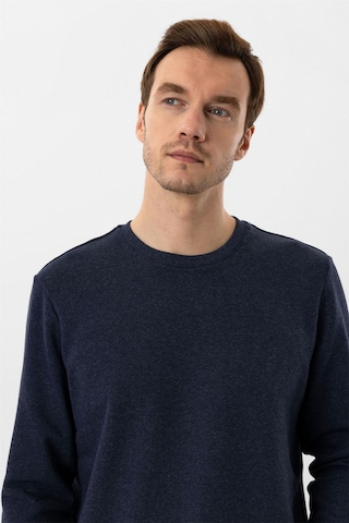 Süvari Oversize Kalıp O Yaka 3 İplik Yumuşak Dokulu Sweat Lacivert