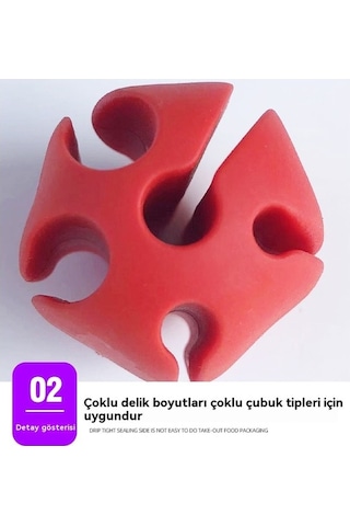 Didadodo Silikon Luya Kaymaz Çubuk Topu Koruyucu Kaplama Tutucu 3 Parça