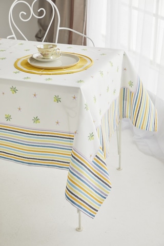 Ays Home Limon Desen Yemek Masası Örtüsü