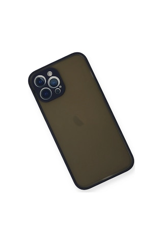 Apple Uyumlu iPhone 12 Pro Kılıf Montreal Silikon Kapak Lacivert/