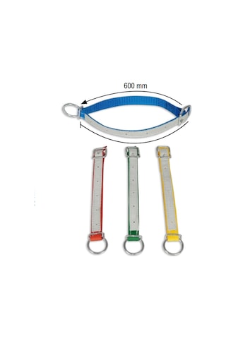 Melasty Küçükbaş Boyun Kayışı Delikli Derili Sarı - 60 Cm -3086