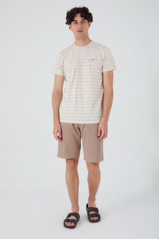 Arnetta Seagull Bej Erkek Bermuda Takım 001