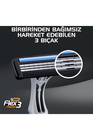 Bic 3 Flex Classic Tıraş Bıçağı 3'lü