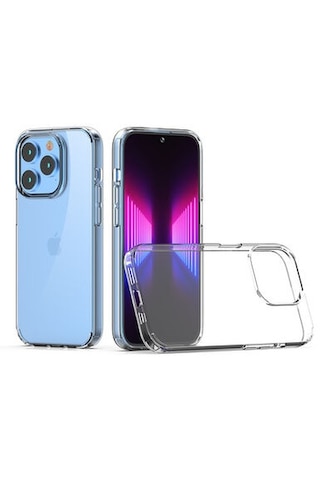 Apple Uyumlu iPhone 14 Pro Kılıf Şeffaf Tam Koruma Sağlayan Premium Tpu Silikon Kapak Ryc/coss Şeffaf