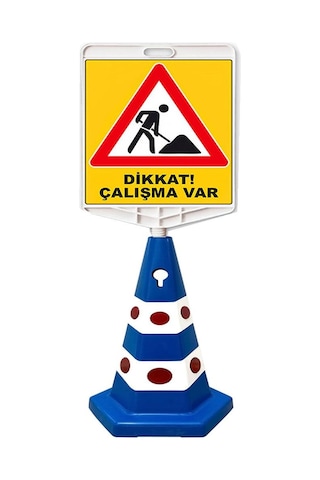Çalışma Var Baskılı Kedi Gözlü Koni Seti Trafik Dubası