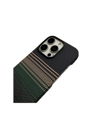 Knit Apple iPhone Uyumlu 16 Pro Kevlar Series Kılıf Lf - 115 Yeşil