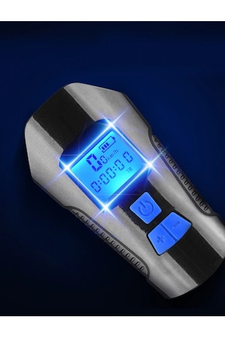 Dailylink Bisiklet Işık Korna Lcd Hız Göstergesi Su Geçirmez Fene Mavi - Siyah
