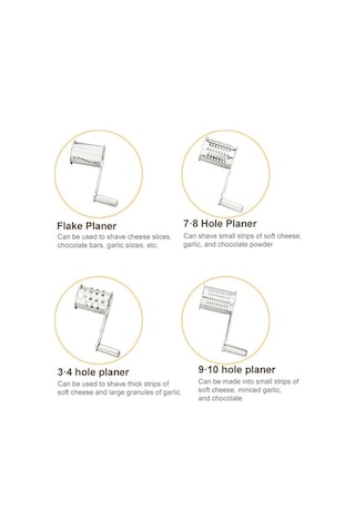 Pazly Cbtx Peynir Rende Döner Kabı Paslanmaz Çelik El Kranklı Döner Parçalayıcı, Pullarla Birlikte Gri