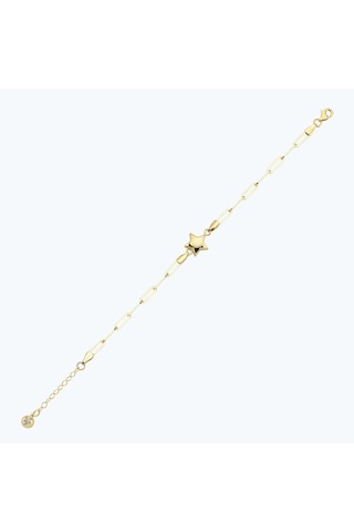 Altınbaş Altın Yıldız Zincir Bileklik Blazn3823-2582 Renkli Altın