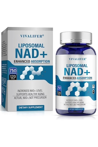 Vıvalıfer Liposomal Nad+ 500mg With Trimethylglycine Tmg 250 Mg Anti Aging Repair Brain120 Caps Aromasız