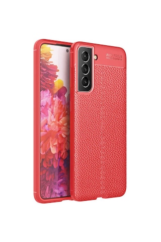 Zore Galaxy Uyumlu S21 Fe Kılıf Niss Silikon Kapak - Kırmızı Kirmizi