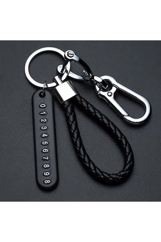 Buffer Anahtarlığa Takılabilentelefon Numarası Etiketli Numaratörlü Anahtarlık