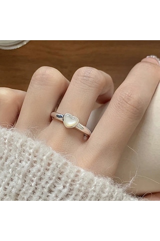 Kadınlar İçin Özel Olarak Tasarlanmış Benzersiz Düz Bantlı Yüzük No.18 Çok Renkli