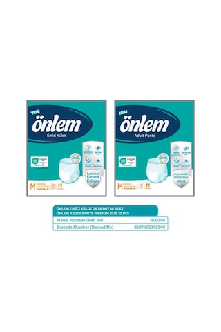 Önlem Medium Emici Külot - 10 Adet M