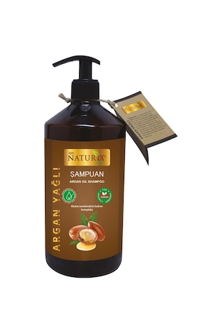 Naturix Tuzsuz Argan Şampuan 600 ML + Siyah Sarımsak Saç Kremi