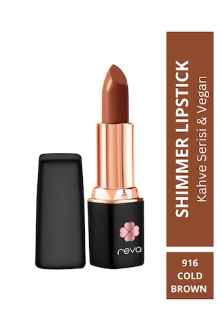 Shimmer Lipstick Cold Brown-brown Series-ışıltı Ruj Kahve Serisi No:916 4 Gr Bordo