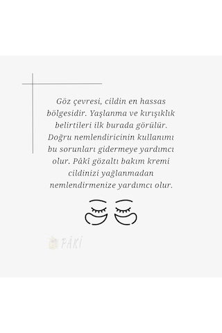 Gözaltı Bakım Kremi 10ml