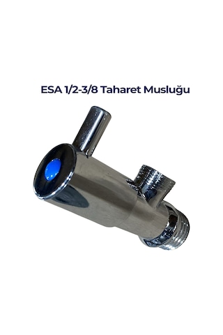 Pirinç Taharet Ara Musluk 1/2'' X 3/8'' Krom Kaplama Çubuk Kollu Diğer