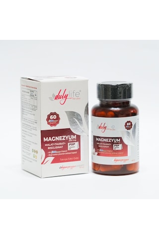Magnezyum Malat+Taurat+Bisglisinat 60 DRcaps Kapsül