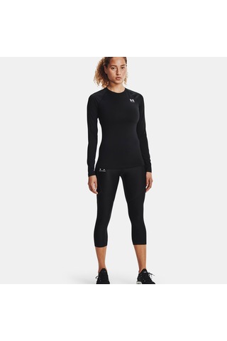 Under Armour Heat Gear Authentics Comp Kadın Siyah Uzun Kollu Antrenman İçliği 1365459