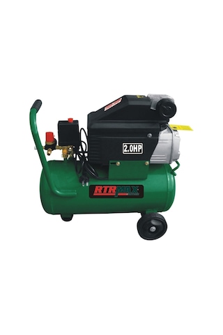 Rtrmax RTM750 2 Hp 8 Bar 50 LT Yağlı Hava Kompresörü Yeşil