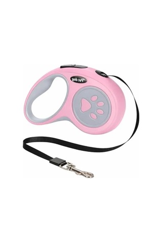3 Metre Pembe Geri Çekilebilir Köpek Tasması